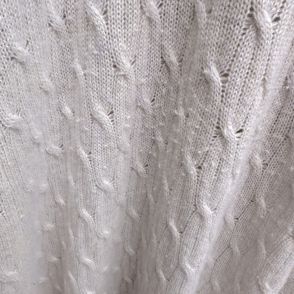 100% cashmere long cable knit duster cardigan sweater size L - Picture 9 of 9